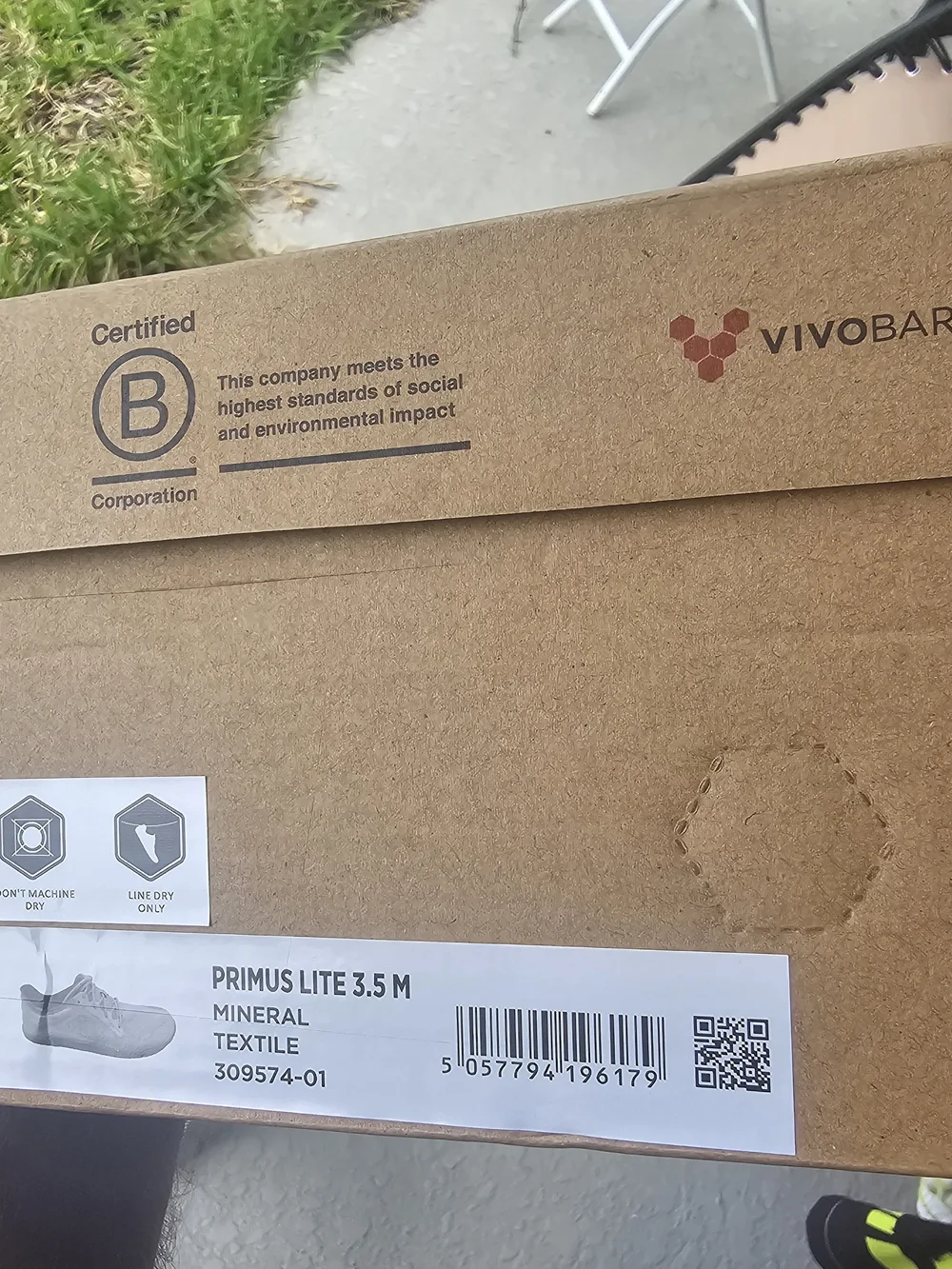 Size 11 - Vivobarefoot Primus Lite 3.5 - Mineral White